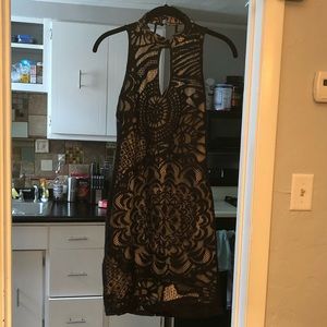 Black dress with lace